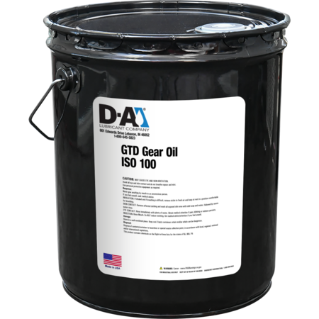 D-A Lubricant Co D-A GTD Gear Oil ISO 100 - 35 Lb Metal Pail 13319LB